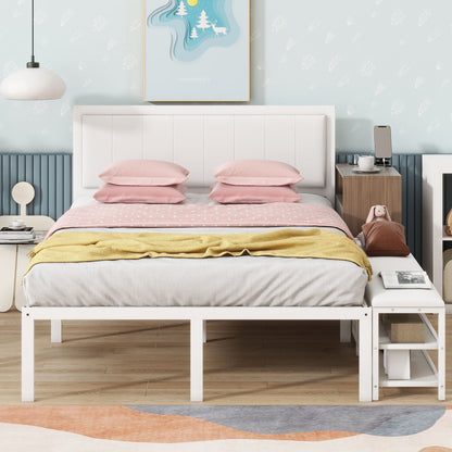 Platform Bed With 2 Tier Storage Shelves, Storage Cabinet - The Sleep Loft - Online Mattress Showroom NYC