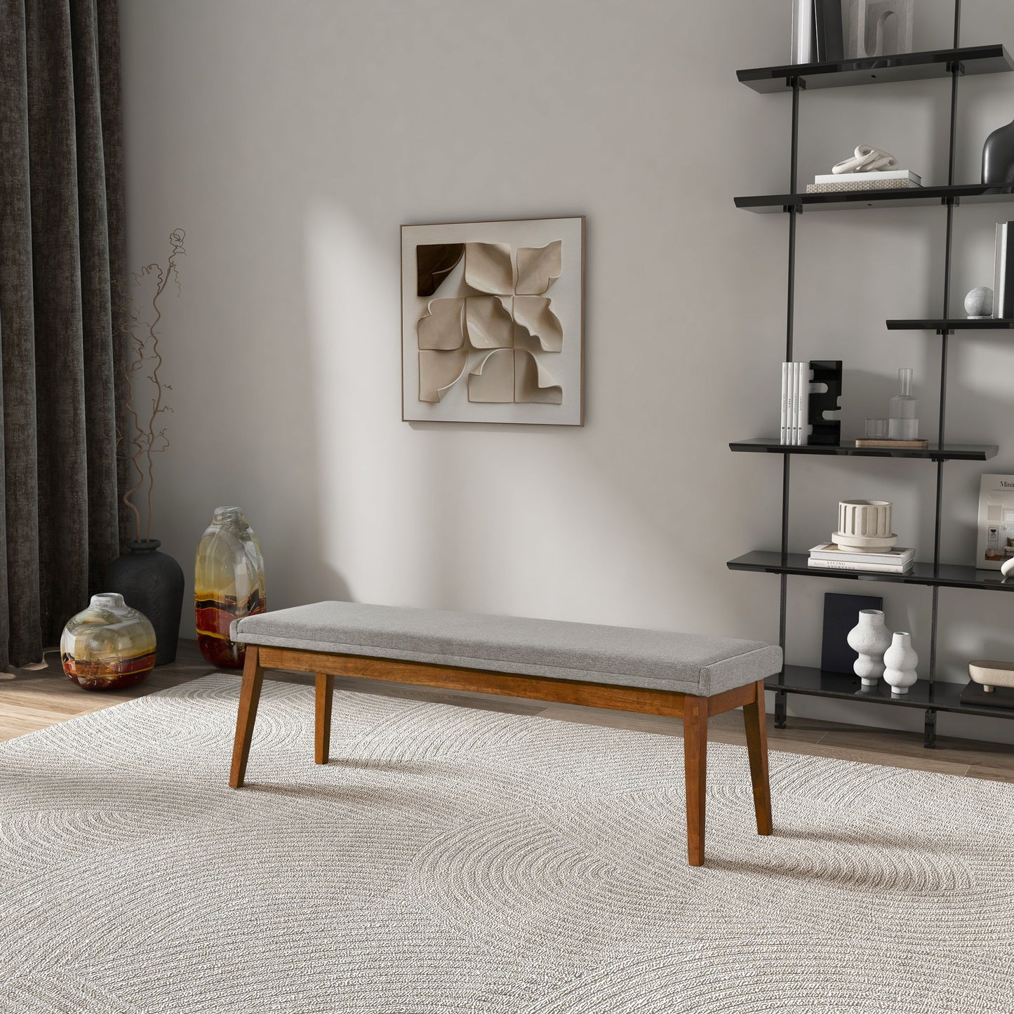 Warren - Bench - Ash Gray - The Sleep Loft - Online Mattress Showroom NYC