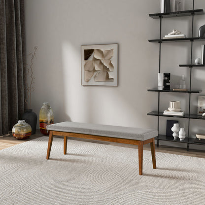 Warren - Bench - Ash Gray - The Sleep Loft - Online Mattress Showroom NYC