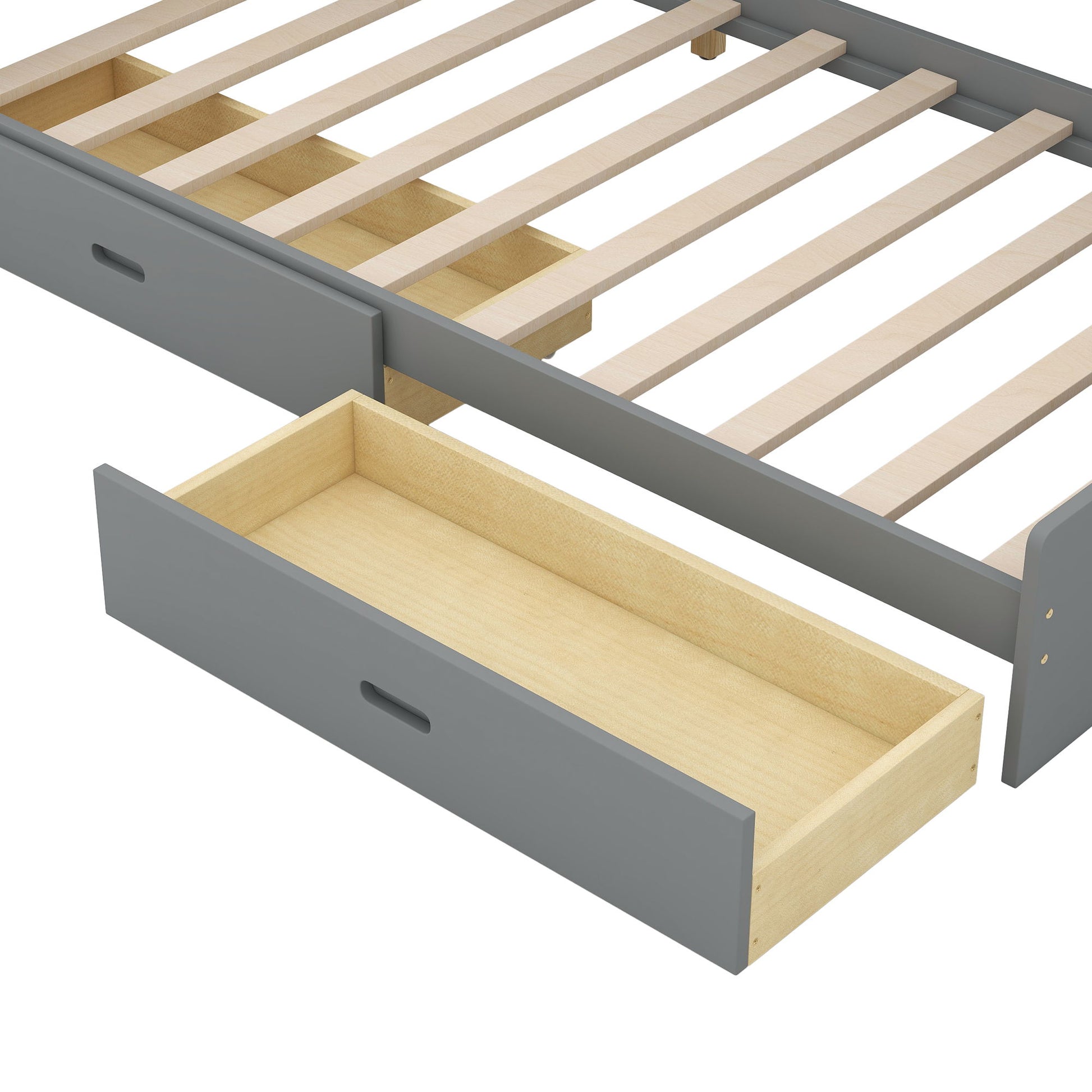 Platform Bed With Storage Headboard, Shelves And 2 Drawers - The Sleep Loft - Online Mattress Showroom NYC