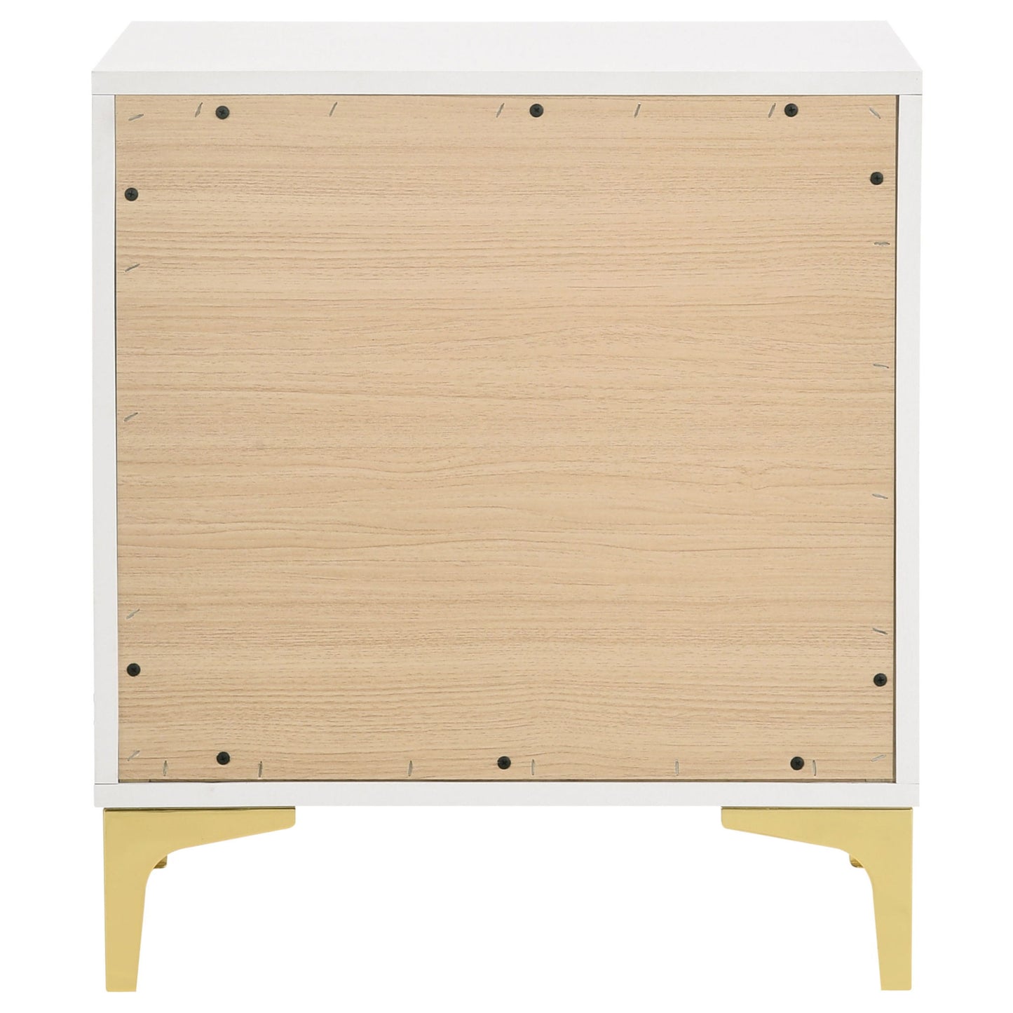 Karena - 2 Drawer Rectangular Nightstand - White - The Sleep Loft - Online Mattress Showroom NYC