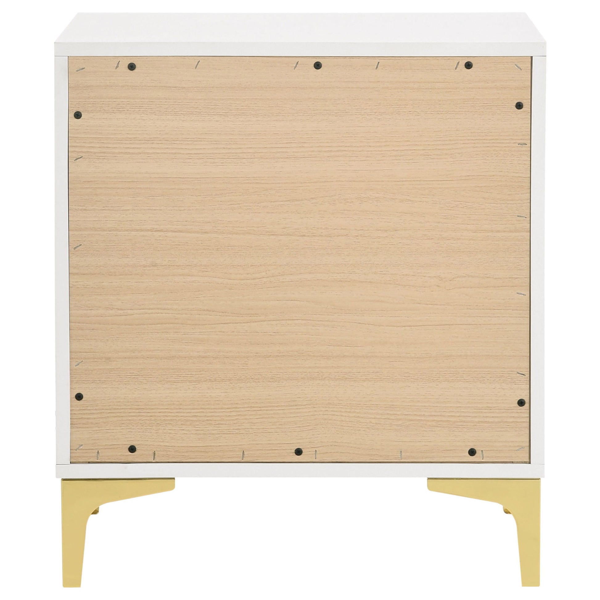Karena - 2 Drawer Rectangular Nightstand - White - The Sleep Loft - Online Mattress Showroom NYC
