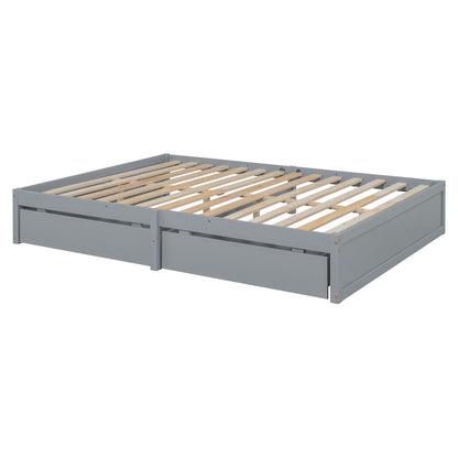 Daybed With Fence Guardrails And 2 Drawers, Split Into Independent Floor Bed & Daybed - The Sleep Loft - Online Mattress Showroom NYC
