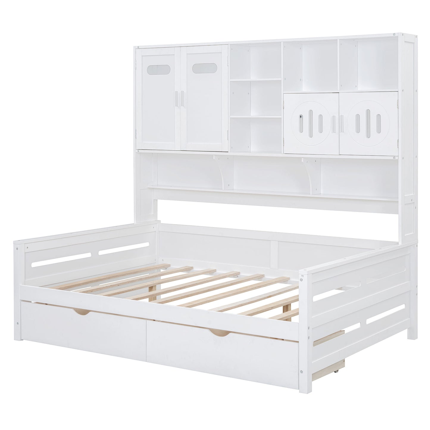 Daybed With All-In-One Cabinet And Shelf - The Sleep Loft - Online Mattress Showroom NYC