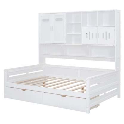 Daybed With All-In-One Cabinet And Shelf - The Sleep Loft - Online Mattress Showroom NYC