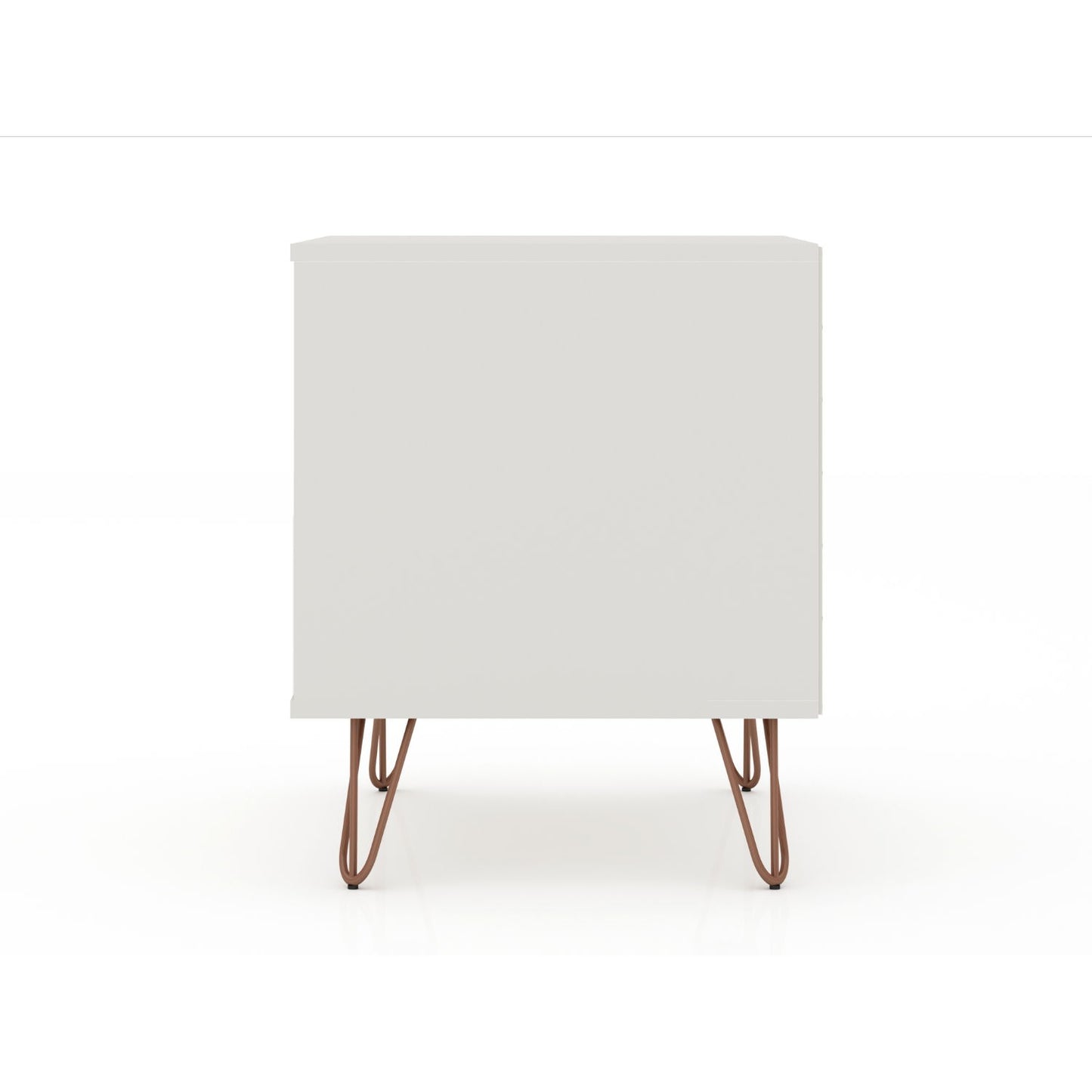 Rockefeller - Nightstand With 2 Drawers - Off White - The Sleep Loft - Online Mattress Showroom NYC