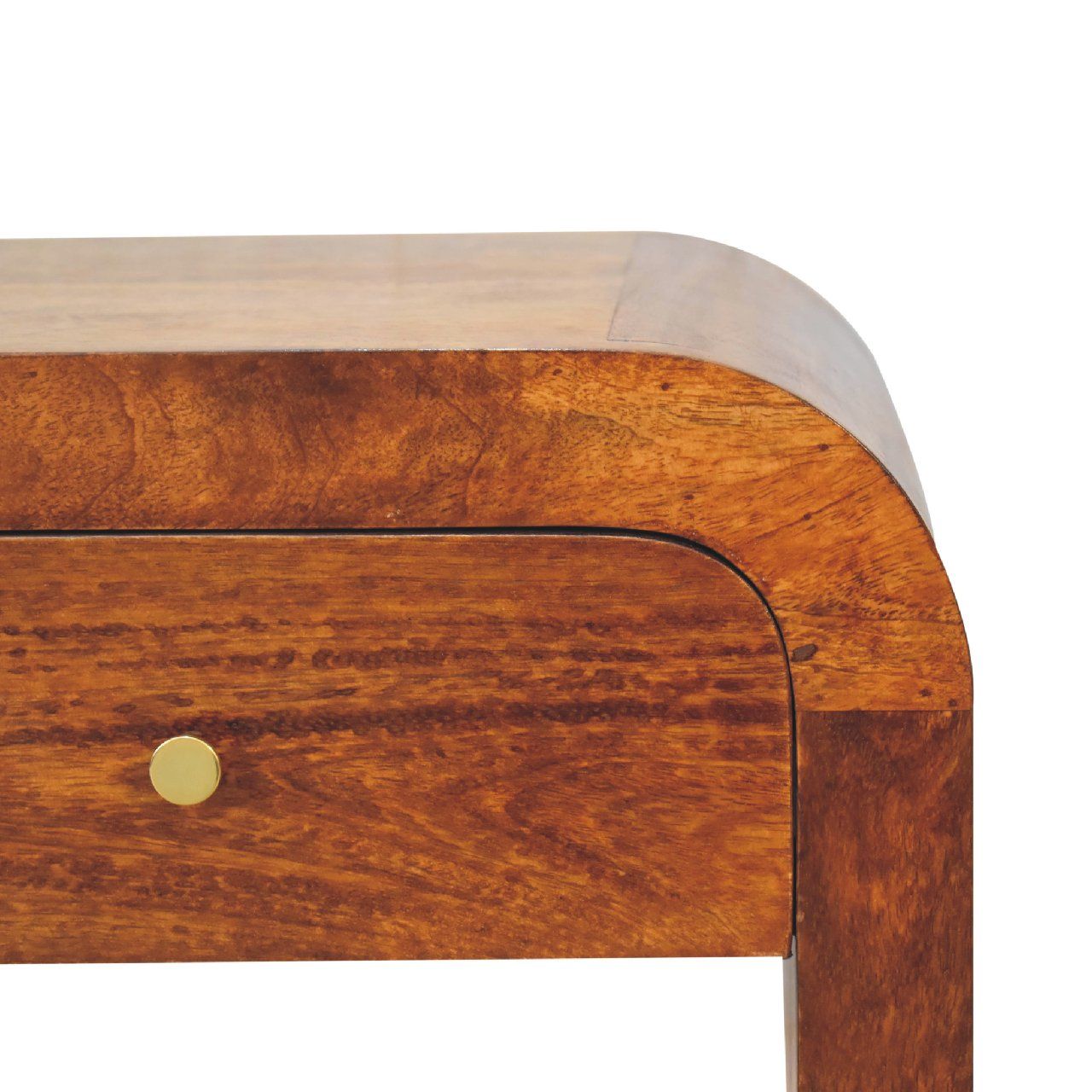 Mini Darcy - Nightstand With Curved Edges - The Sleep Loft - Online Mattress Showroom NYC
