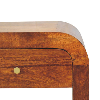 Mini Darcy - Nightstand With Curved Edges - The Sleep Loft - Online Mattress Showroom NYC