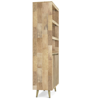 Jager - Bookshelf With Doors - Natural - The Sleep Loft - Online Mattress Showroom NYC