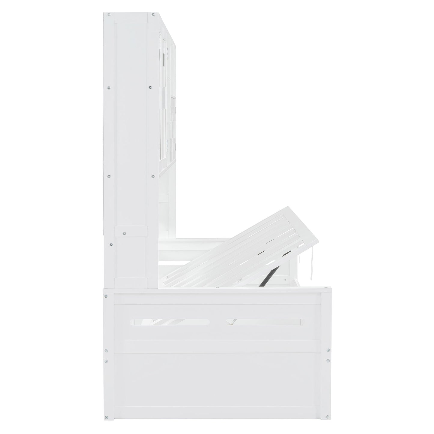 Daybed With All-In-One Cabinet And Shelf - The Sleep Loft - Online Mattress Showroom NYC