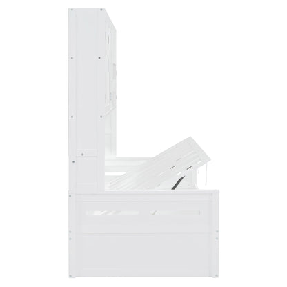 Daybed With All-In-One Cabinet And Shelf - The Sleep Loft - Online Mattress Showroom NYC