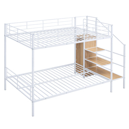 Bunk Bed With Lateral Storage Ladder And Wardrobe - The Sleep Loft - Online Mattress Showroom NYC