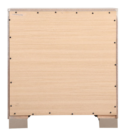 Elegant Nightstand - Silver Champagne - The Sleep Loft - Online Mattress Showroom NYC