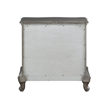 Ariadne - Nightstand - Antique Silver - The Sleep Loft - Online Mattress Showroom NYC