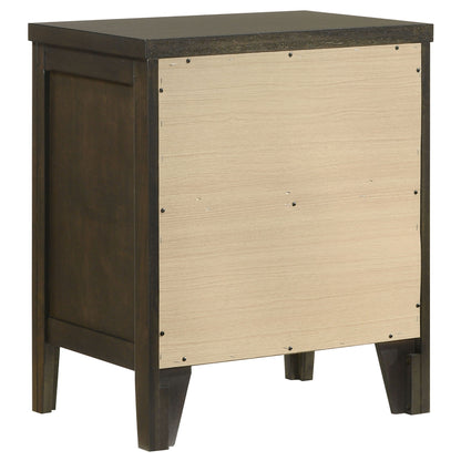 Clement - 2 Drawer Nightstand Bedside Table - Espresso - The Sleep Loft - Online Mattress Showroom NYC