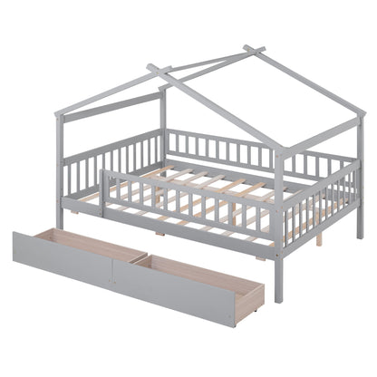 House Bed With 2 Drawers - The Sleep Loft - Online Mattress Showroom NYC