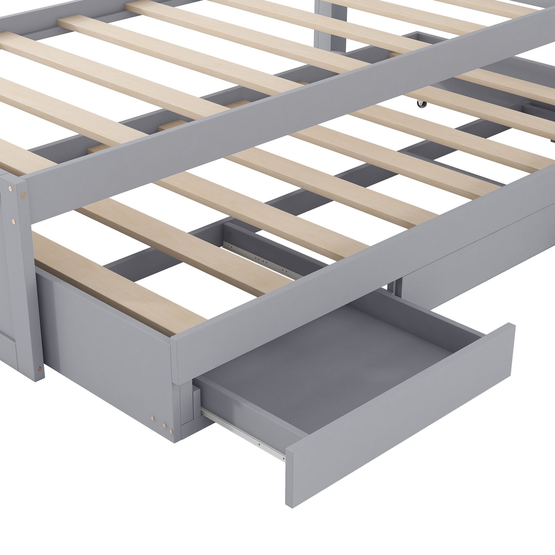 Platform Bed With LED Headboard, Charging Station, Trundle And 2 Drawers - The Sleep Loft - Online Mattress Showroom NYC