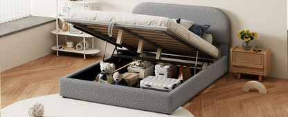 Upholstered Platform Bed With Hydraulic Storage System - The Sleep Loft - Online Mattress Showroom NYC
