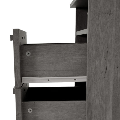 Broxon - Rustic Drawer Nightstand - The Sleep Loft - Online Mattress Showroom NYC