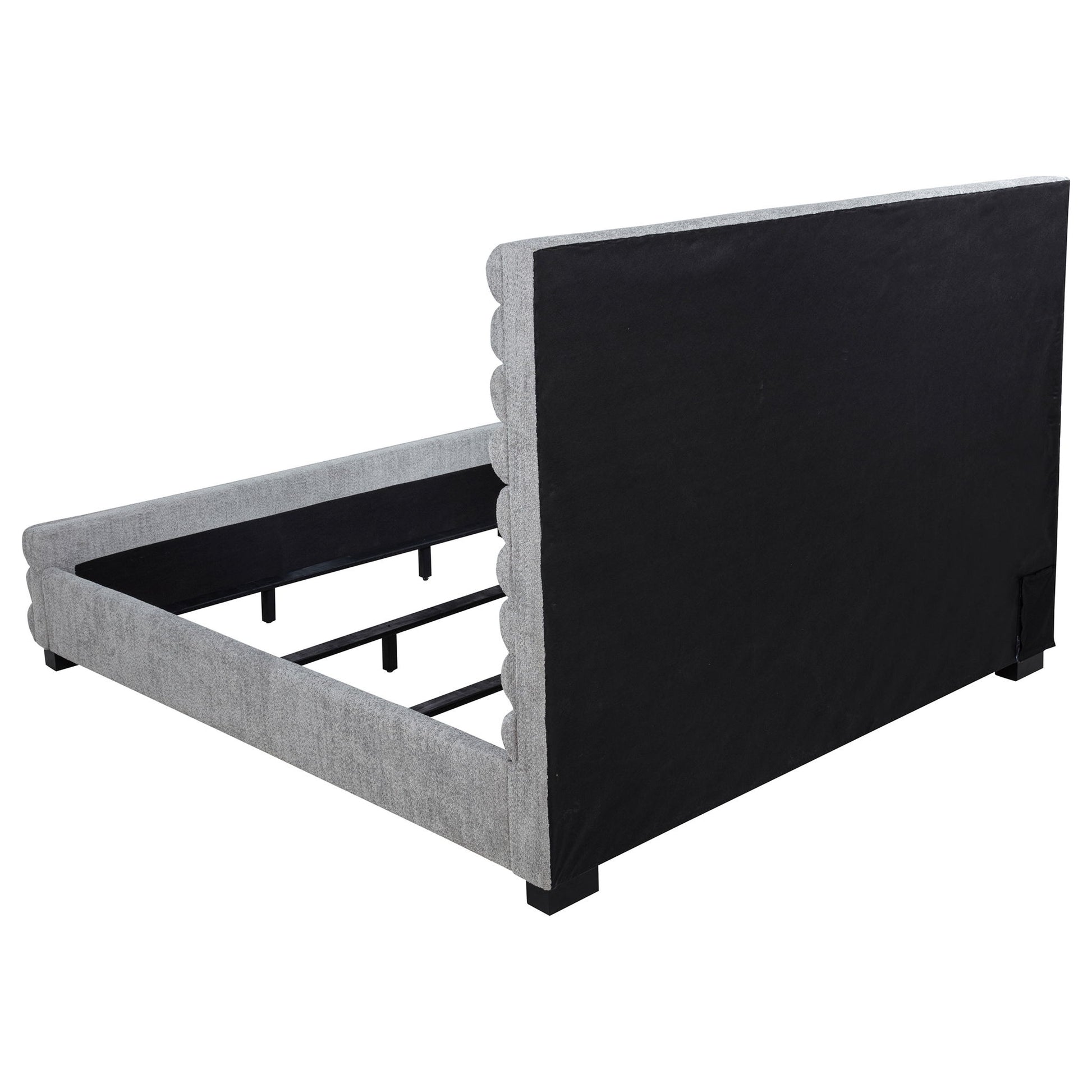 Fandango - Eastern Bed With Rolled Tufting - Gray - The Sleep Loft - Online Mattress Showroom NYC