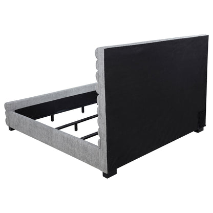 Fandango - Eastern Bed With Rolled Tufting - Gray - The Sleep Loft - Online Mattress Showroom NYC