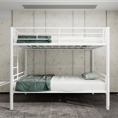 Metal Bunk Bed For Kids, Convertible Bedframe With Ladders & Guardrail - The Sleep Loft - Online Mattress Showroom NYC