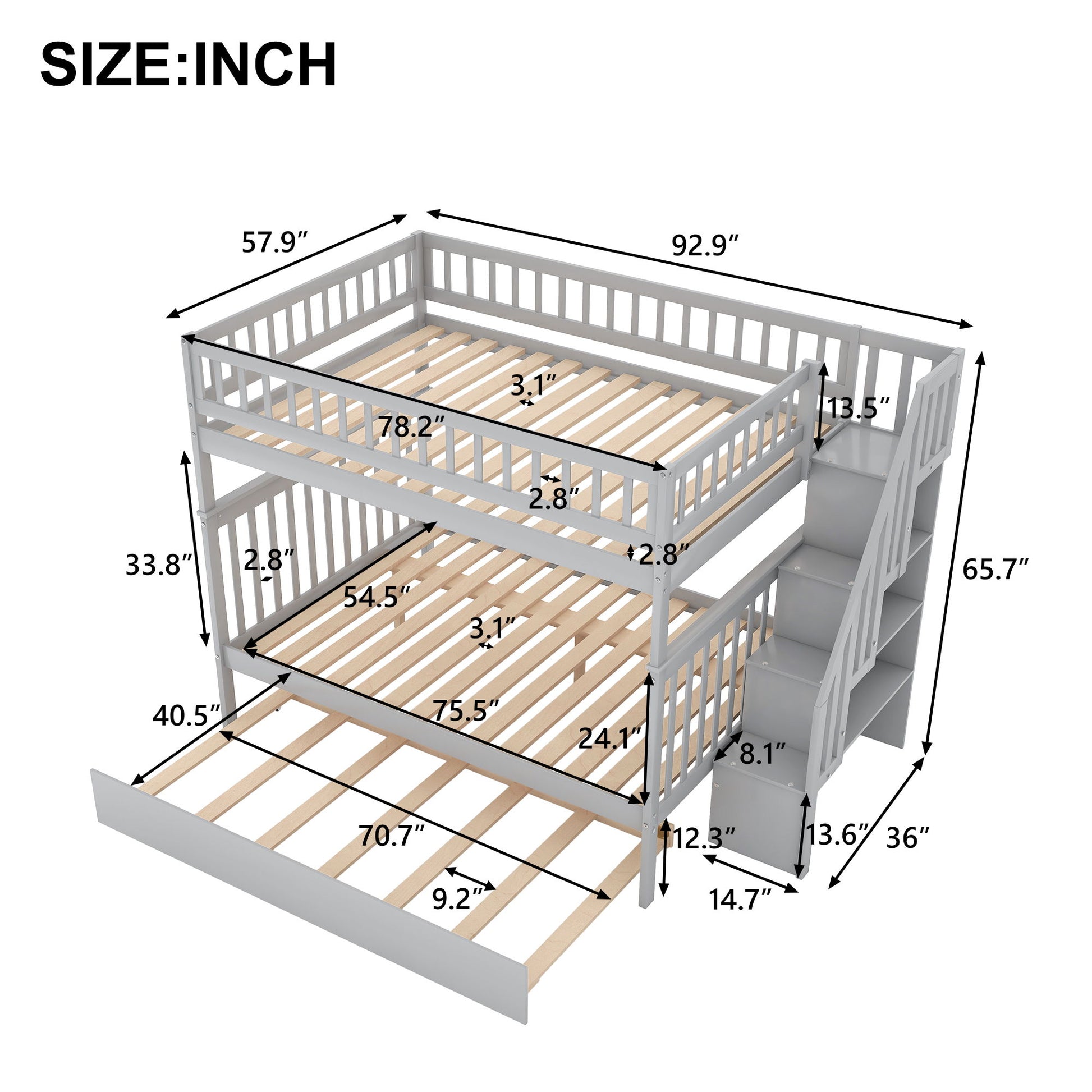 Bunk Bed With Staircase - The Sleep Loft - Online Mattress Showroom NYC