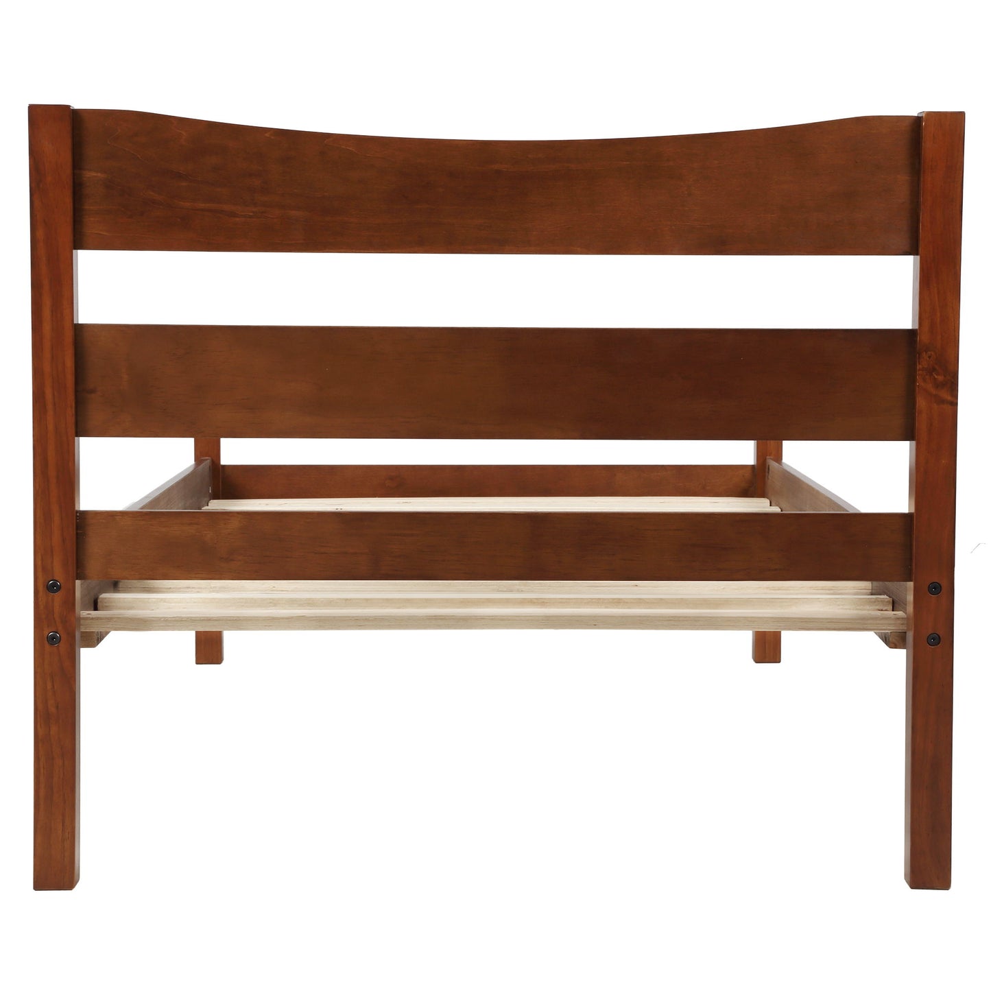 Twin Size Platform Bed With Headboard And Wooden Slat Support - The Sleep Loft - Online Mattress Showroom NYC