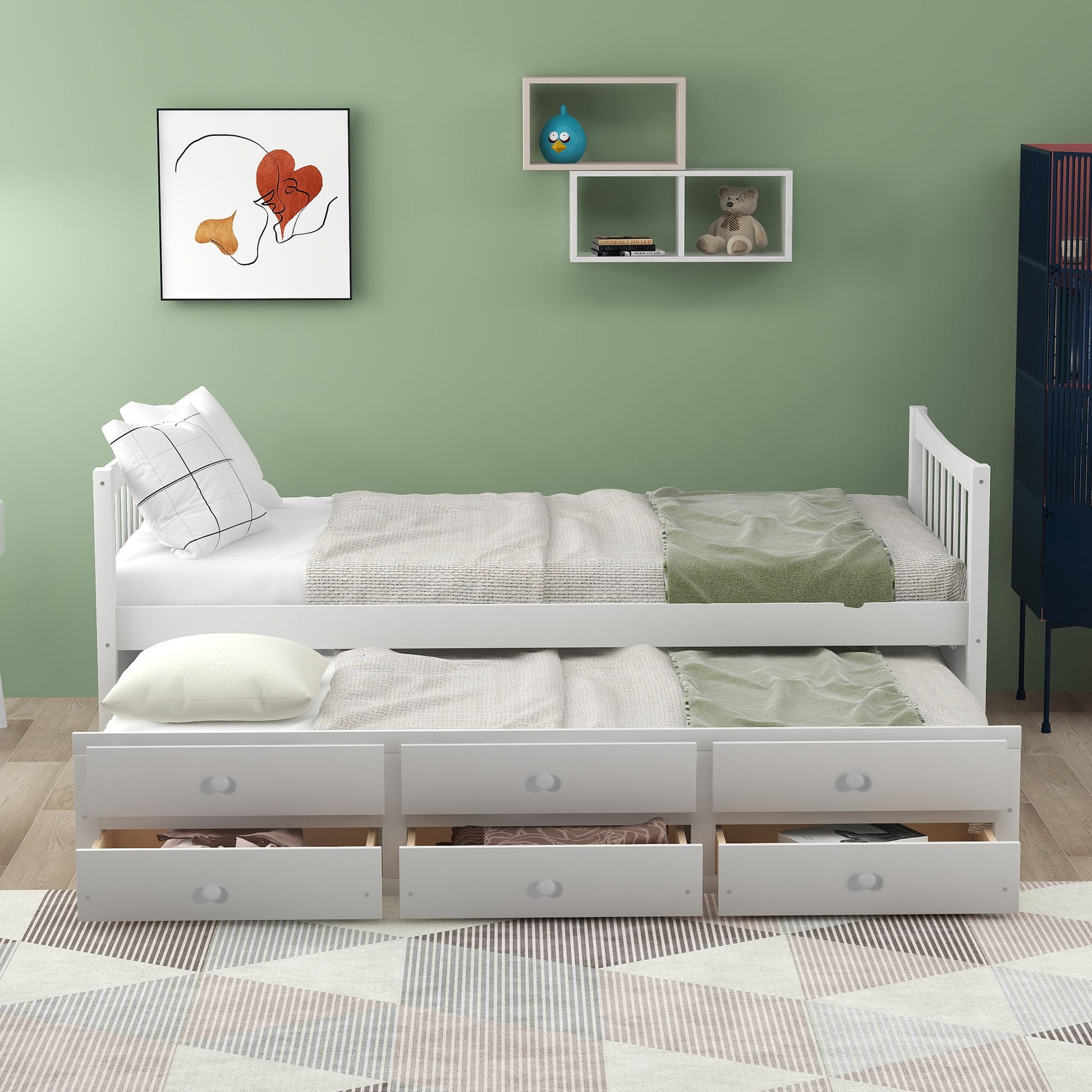 Twin Size Daybed With Trundle And Drawers - The Sleep Loft - Online Mattress Showroom NYC