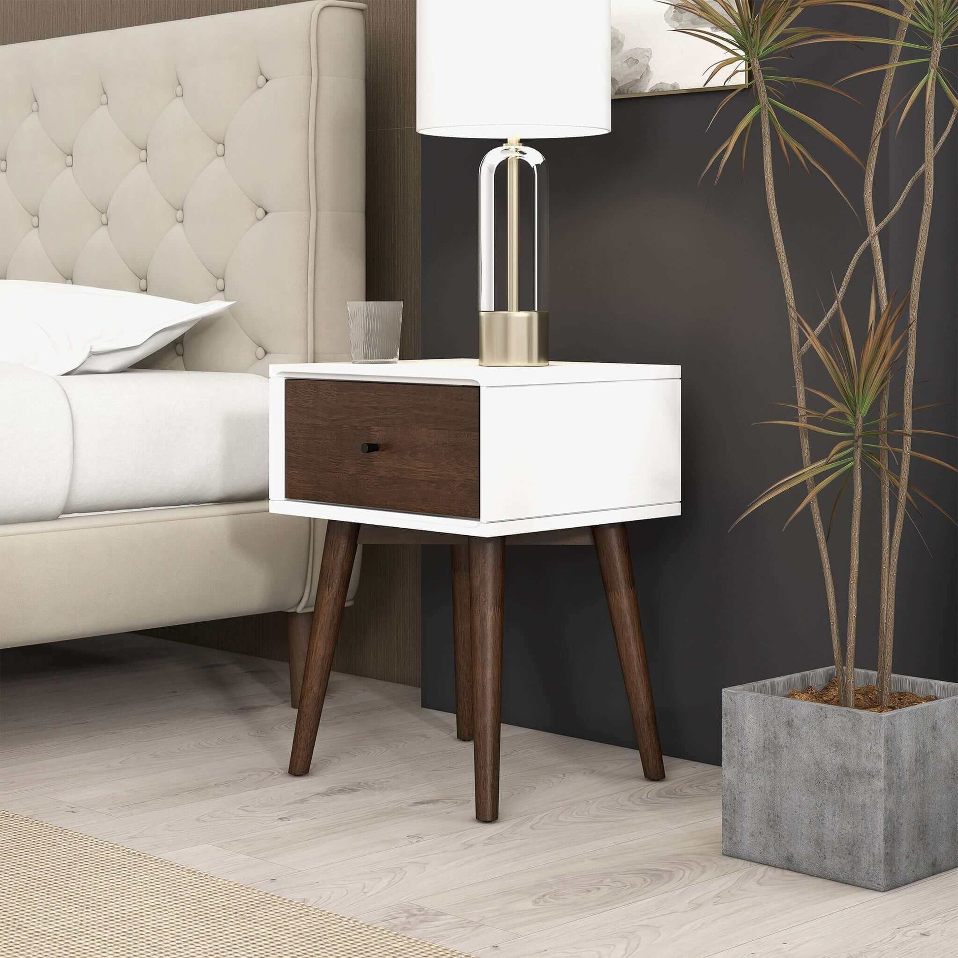 Avery - Modern Design Night Stand - The Sleep Loft - Online Mattress Showroom NYC