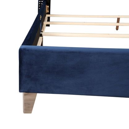 Upholstered Nailhead Trim Chic Bed - The Sleep Loft - Online Mattress Showroom NYC