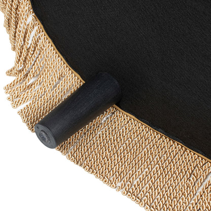 Melinda - Oval Tufted Bullion Fringe Storage Bench - The Sleep Loft - Online Mattress Showroom NYC