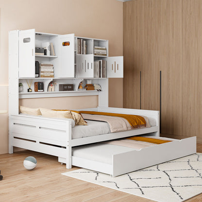 Daybed With All-In-One Cabinet And Shelf - The Sleep Loft - Online Mattress Showroom NYC