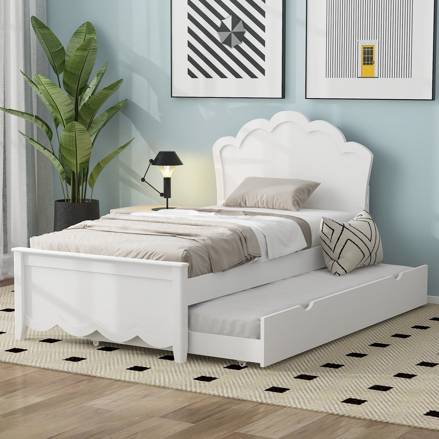Platform Bed With Headboard And Trundle - The Sleep Loft - Online Mattress Showroom NYC