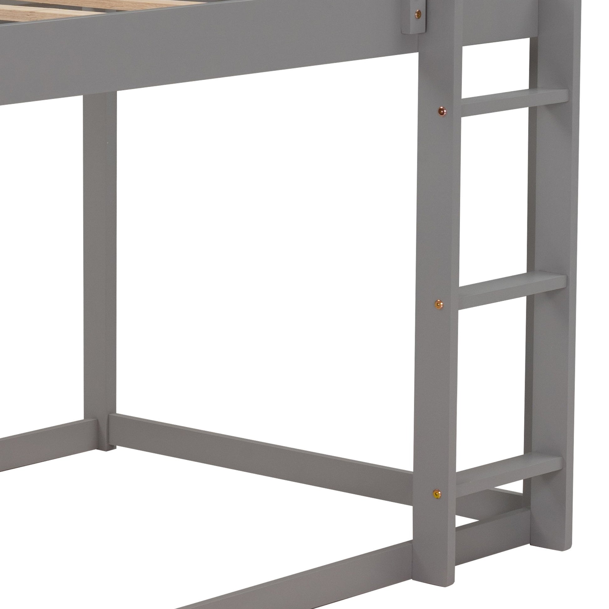 Low Bunk Bed With House Shaped Frame And Ladder - The Sleep Loft - Online Mattress Showroom NYC