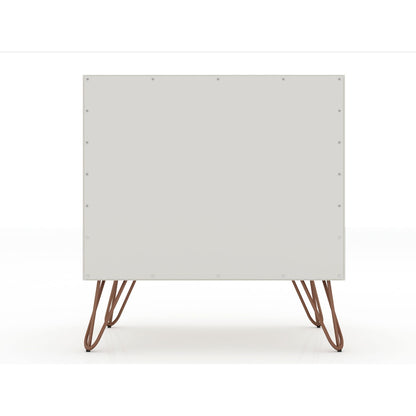 Rockefeller - Nightstand With 2 Drawers - Off White - The Sleep Loft - Online Mattress Showroom NYC