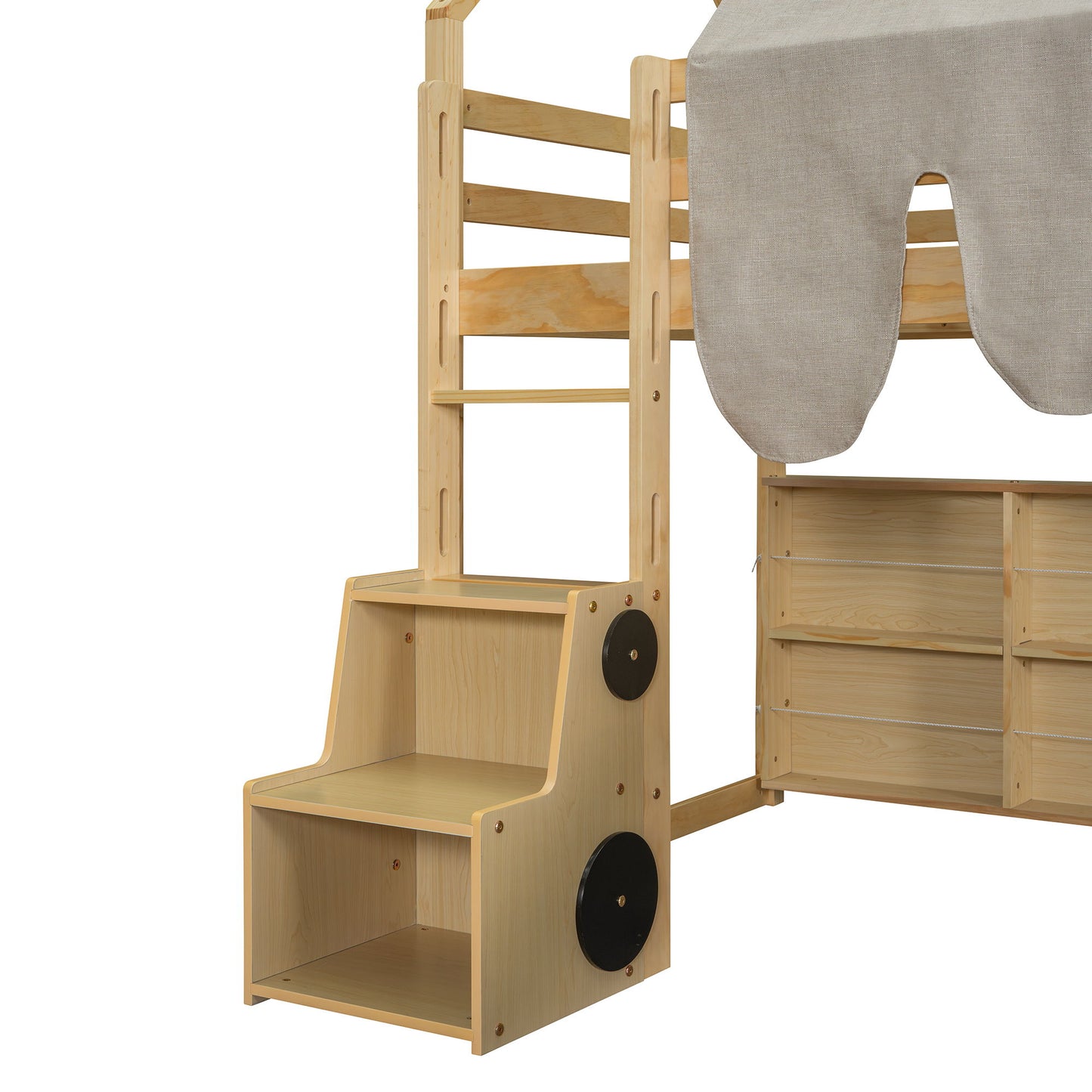 Loft Bed With House Shaped Frame And Tent - The Sleep Loft - Online Mattress Showroom NYC