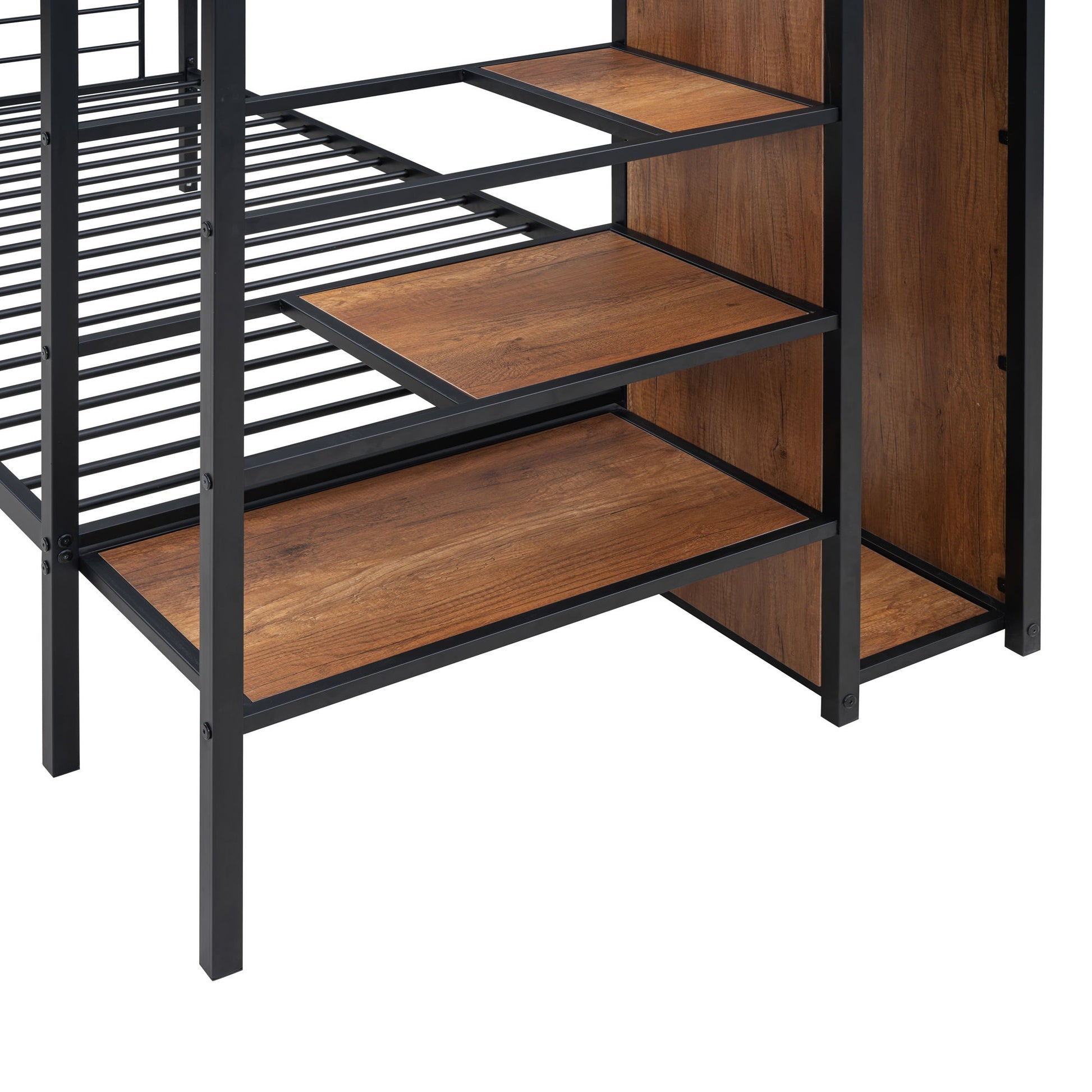 Bunk Bed With Lateral Storage Ladder And Wardrobe - The Sleep Loft - Online Mattress Showroom NYC