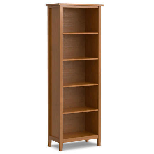 Warm Shaker - 5 Shelf Bookcase - The Sleep Loft - Online Mattress Showroom NYC