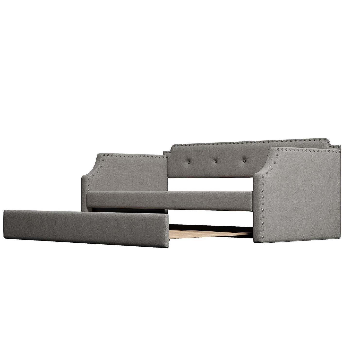Upholstered Daybed With Trundle - The Sleep Loft - Online Mattress Showroom NYC