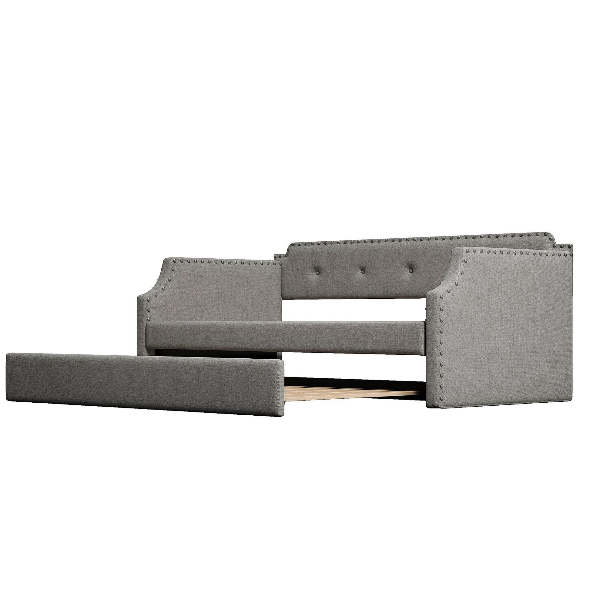 Upholstered Daybed With Trundle - The Sleep Loft - Online Mattress Showroom NYC
