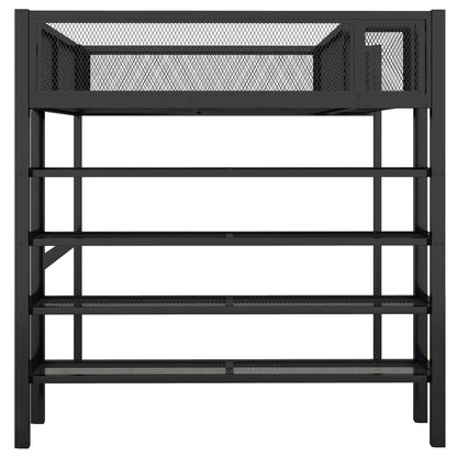 Loft Bed With 4 Tier Shelves And Storage - The Sleep Loft - Online Mattress Showroom NYC