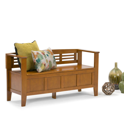 Adams - Entryway Storage Bench Handcrafted - The Sleep Loft - Online Mattress Showroom NYC