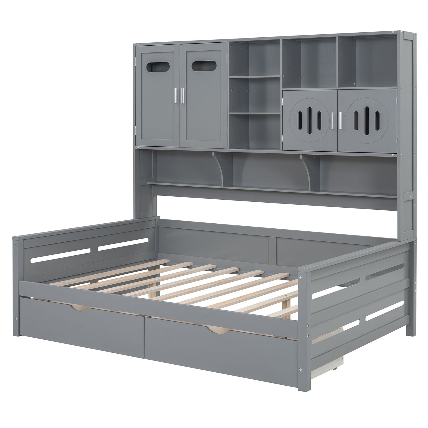 Daybed With All-In-One Cabinet And Shelf - The Sleep Loft - Online Mattress Showroom NYC