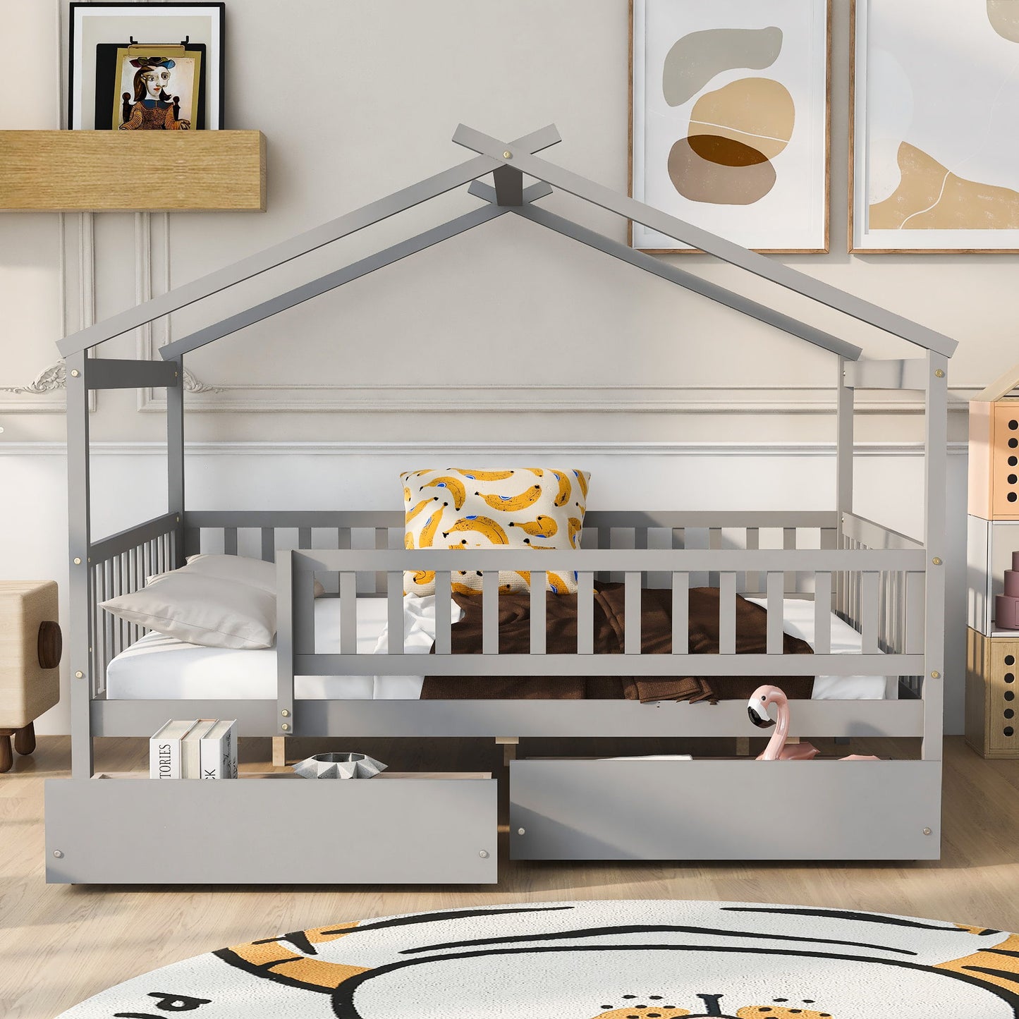 House Bed With 2 Drawers - The Sleep Loft - Online Mattress Showroom NYC