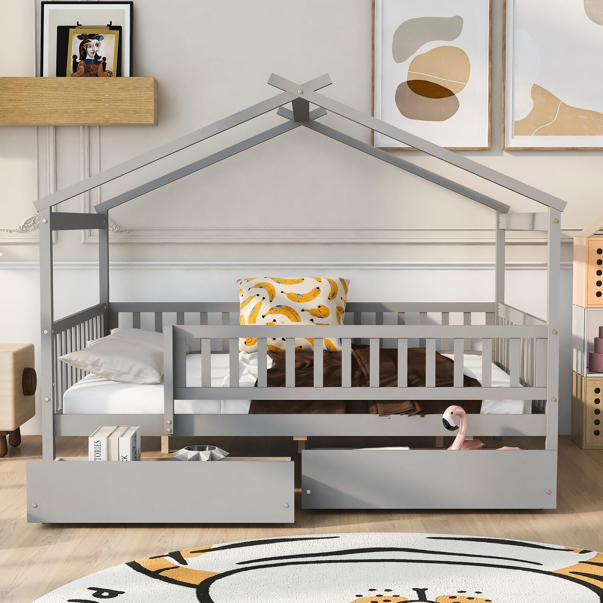 House Bed With 2 Drawers - The Sleep Loft - Online Mattress Showroom NYC