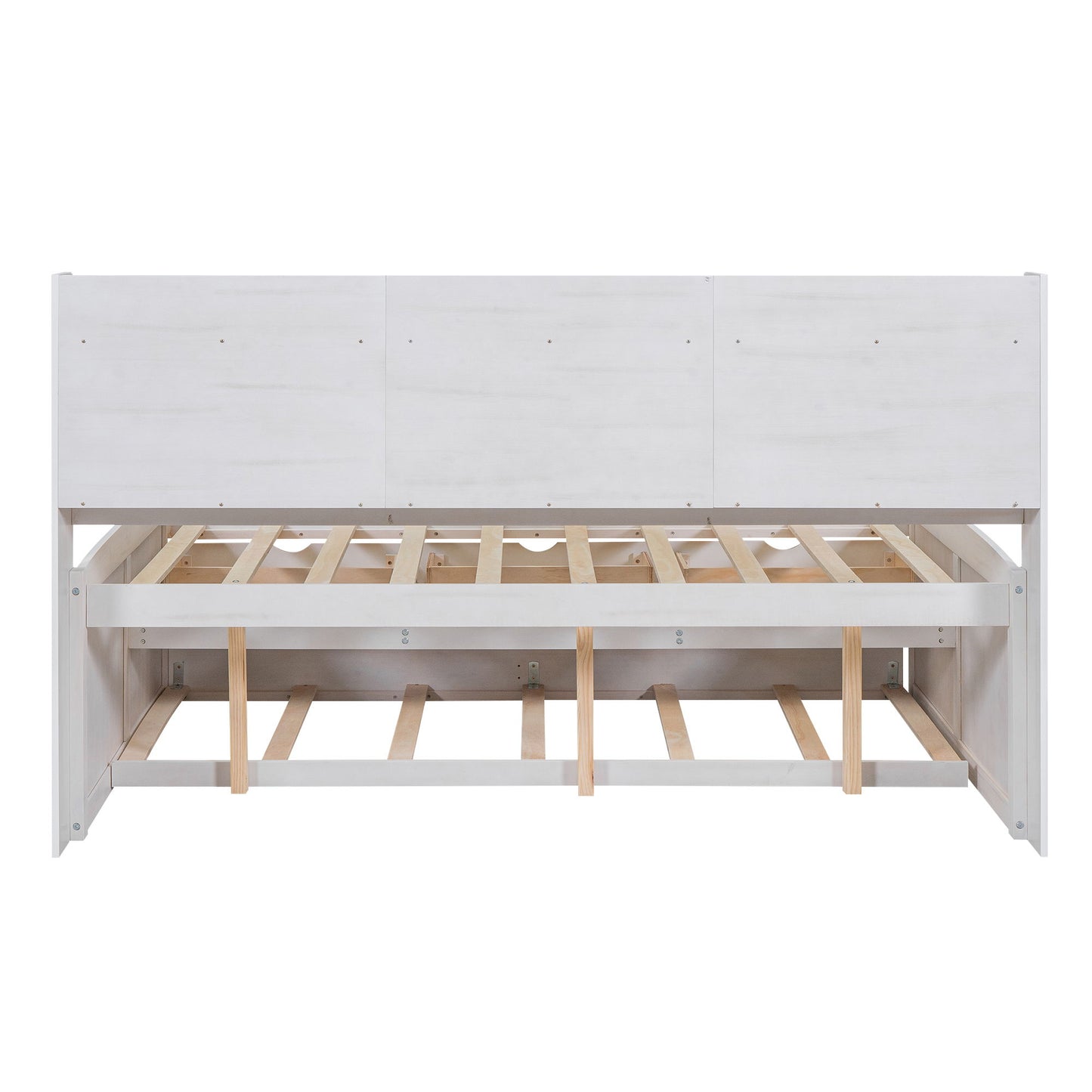 Captain Bed With Built In Bookshelves, 3 Storage Drawers, And Trundle - The Sleep Loft - Online Mattress Showroom NYC