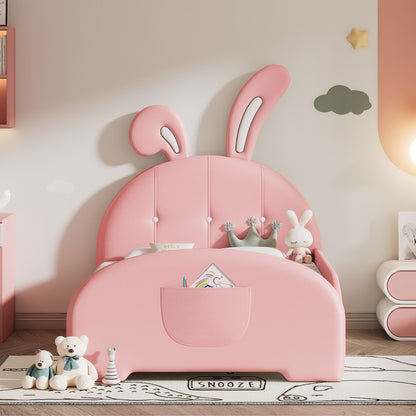 Upholstered Rabbit-Shape Princess Bed With Headboard And Footboard - The Sleep Loft - Online Mattress Showroom NYC