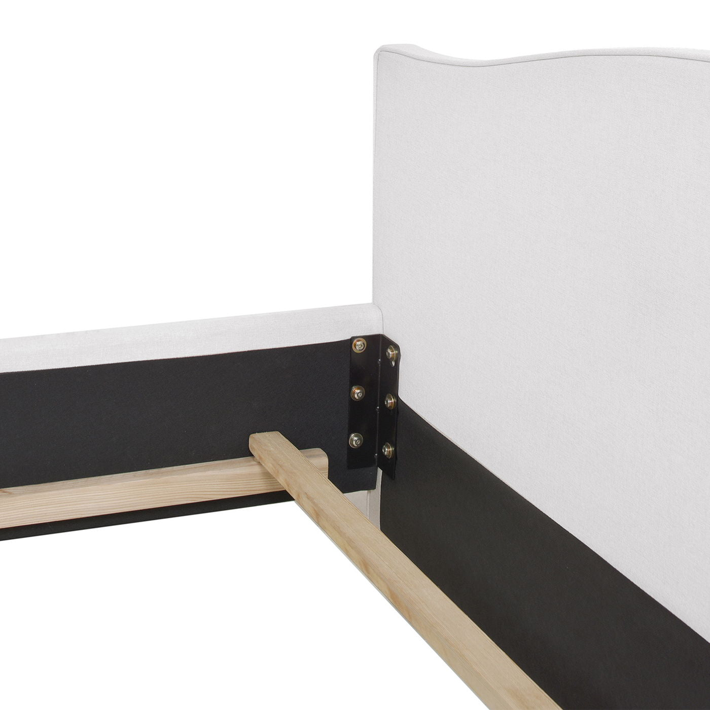 Marcella - Upholstered Shelter Headboard Bed Set - The Sleep Loft - Online Mattress Showroom NYC