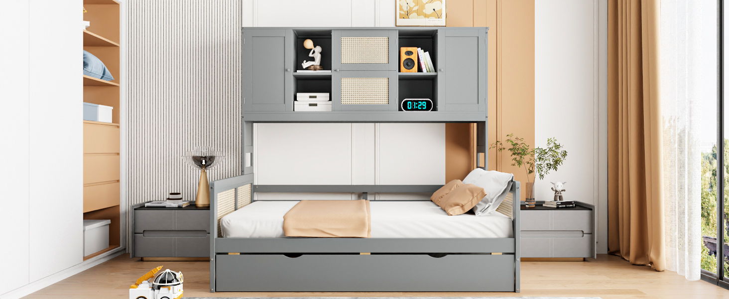 Daybed And All In One Cabinet And Shelf - The Sleep Loft - Online Mattress Showroom NYC